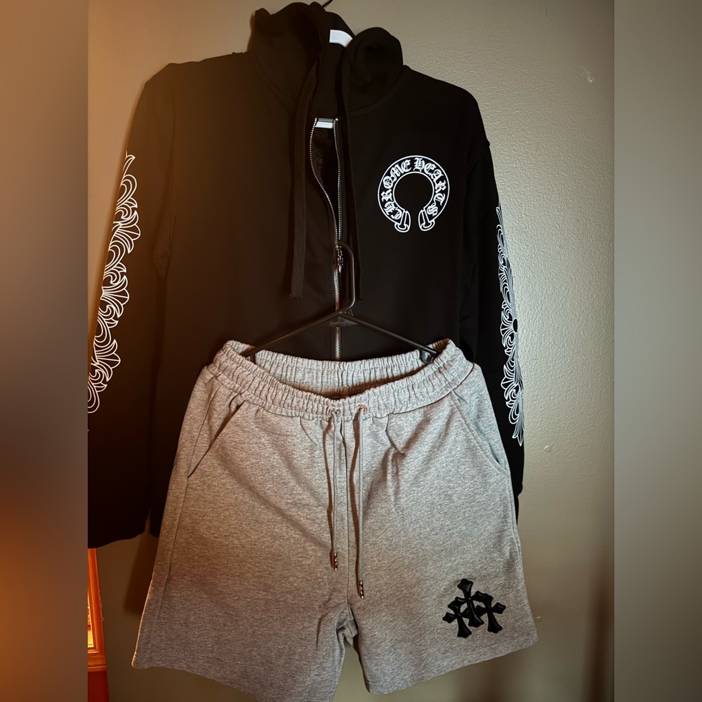 Chrome Hearts Gray Knit and short bundle